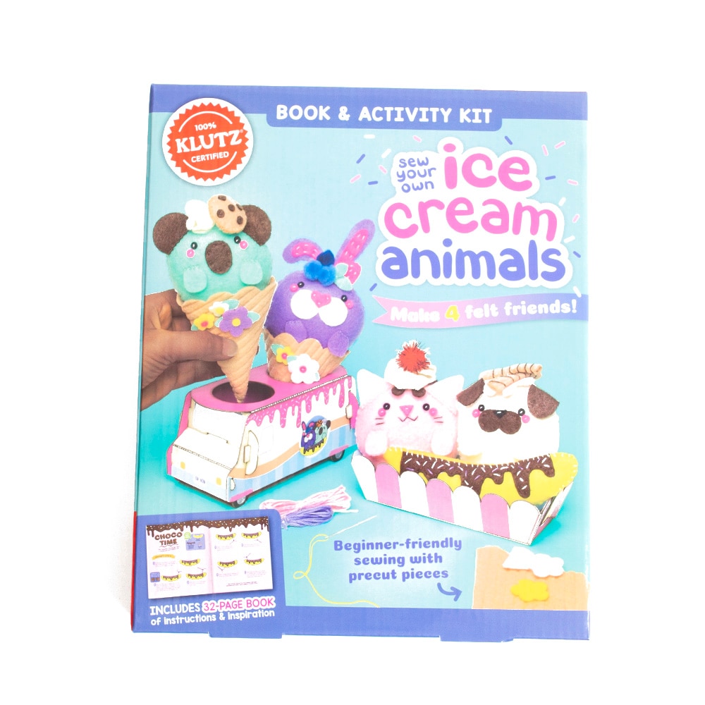 Klutz, Craft Supplies, Art & School, Sew Your Own Ice Cream Animals, 704317